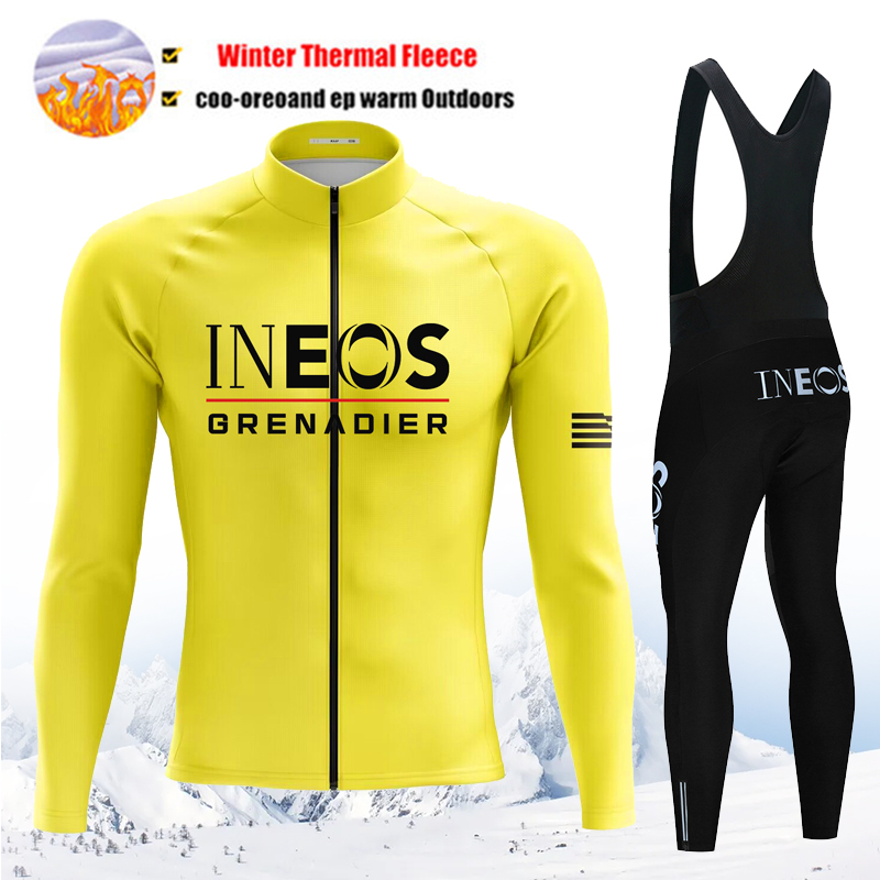 INEOS Team Winter Cycling Jers - Yellow Cycling Gear recension och pris