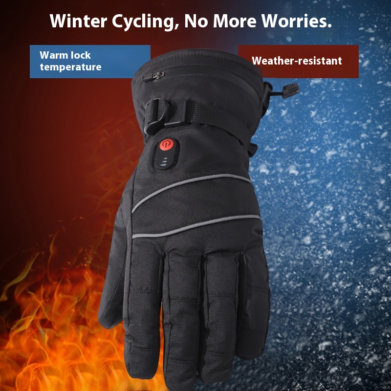 Touchscreen Heating Gloves Out - Cycling Heat Gear recension och pris