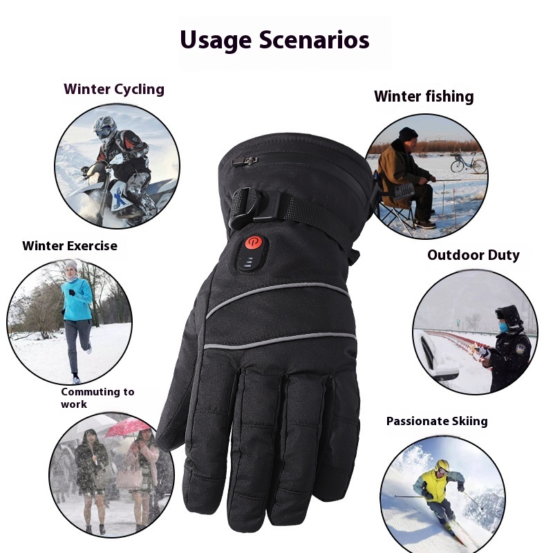 Touchscreen Heating Gloves Out - Cycling Heat Gear recension och pris