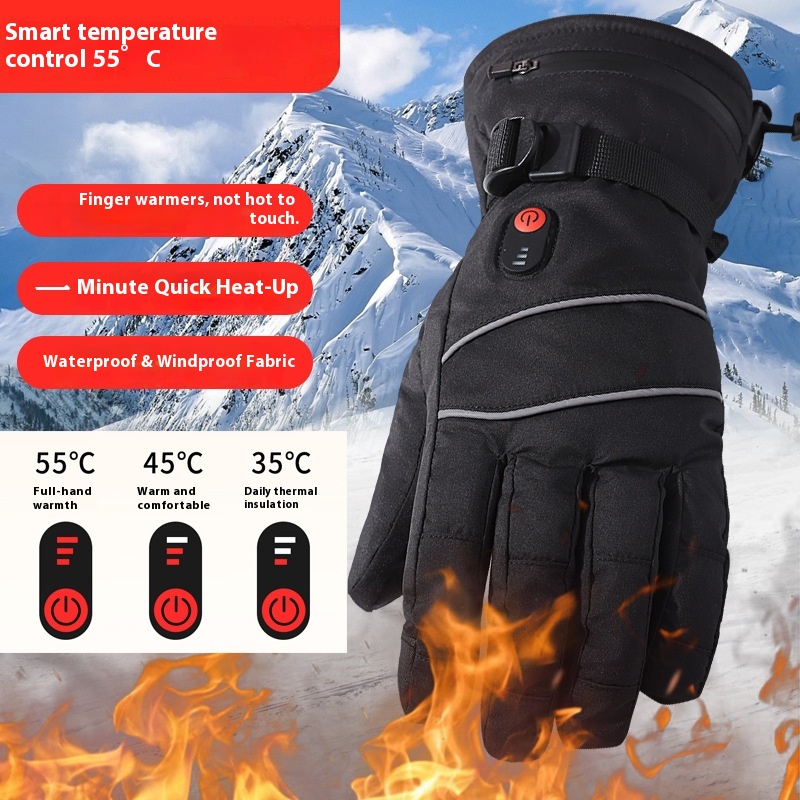Touchscreen Heating Gloves Out - Cycling Heat Gear recension och pris