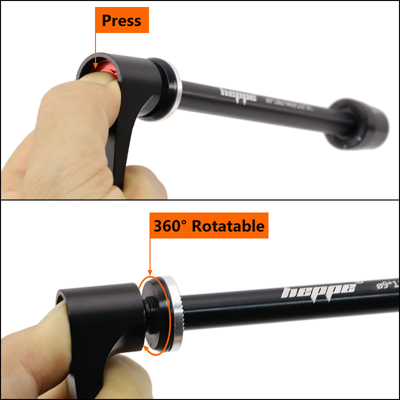 HEPPE Bike Thru Axle 9x100 10x - Quick Release Skewer recension och pris