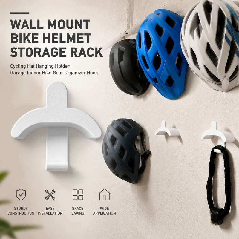 Wall Mount Bike Helmet Storage - Cycling Gear Organiser recension och pris