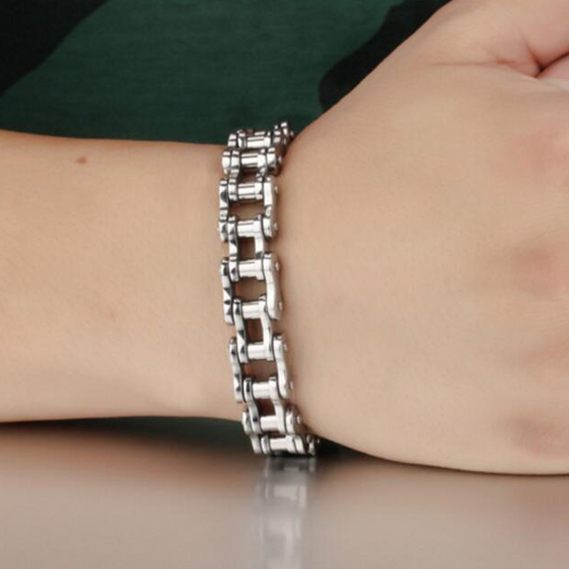 Stainless Steel Biker Chain Br - Yellow Cycling Gear recension och pris