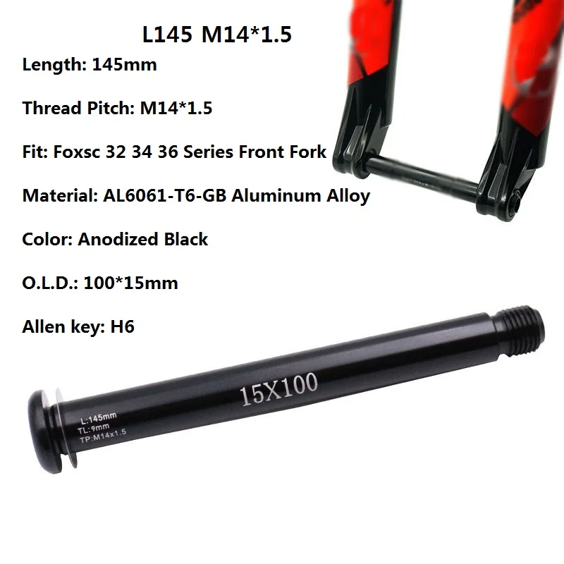 Bicycle Thru Axle 100/110 Wide - Quick Release Skewer recension och pris