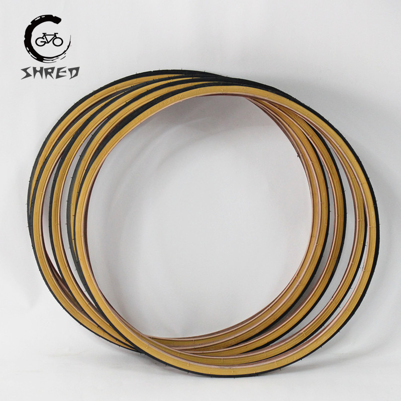 Retro Bicycle Tires 700C Road  - Yellow Cycling Gear recension och pris