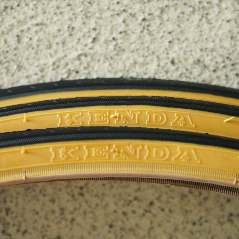 Retro Bicycle Tires 700C Road  - Yellow Cycling Gear recension och pris