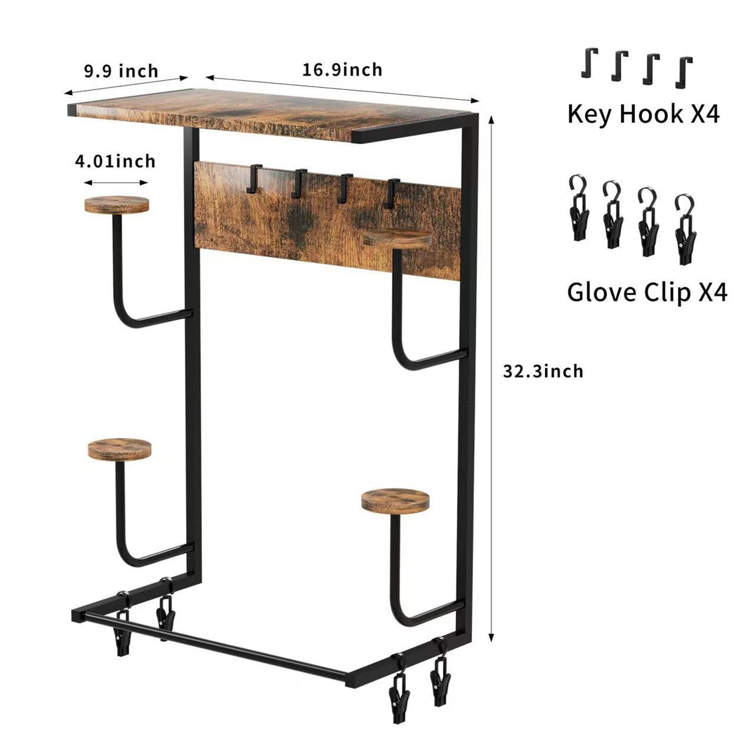 Motorcycle Helmet Holder, Wall - Cycling Gear Organiser recension och pris
