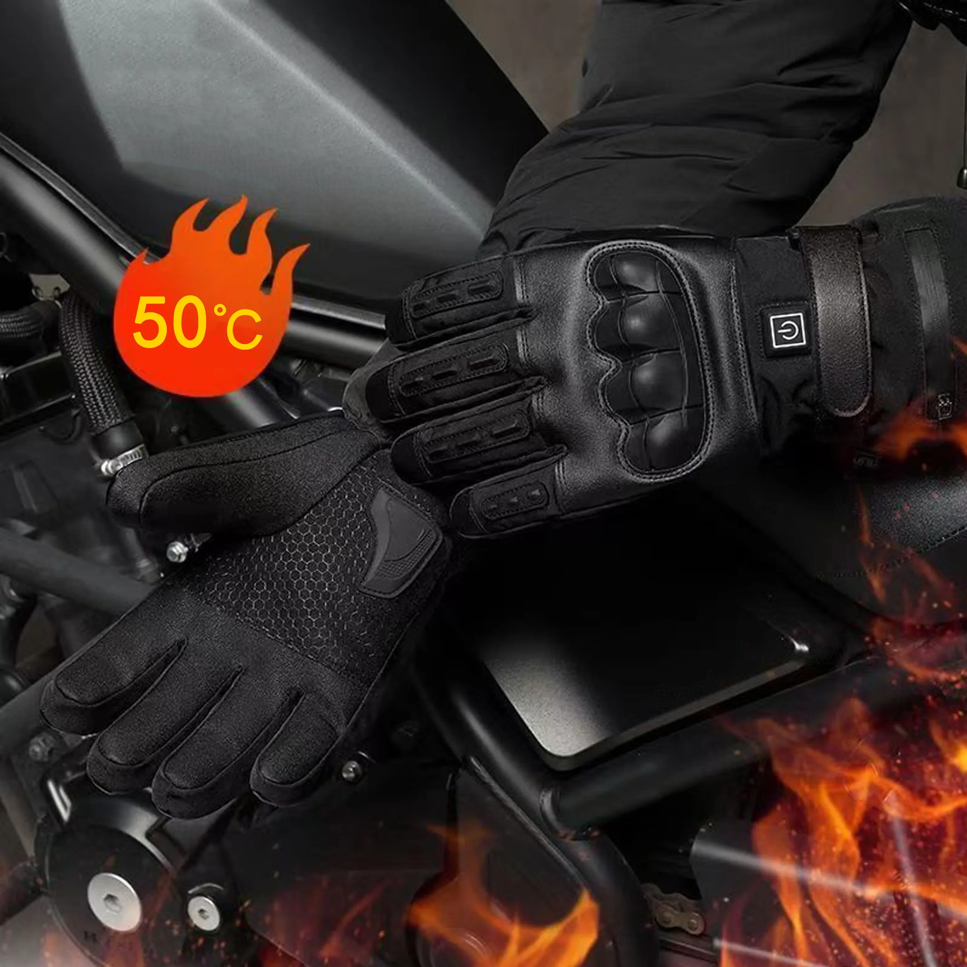 Heated Motorcycle Gloves for M - Cycling Heat Gear recension och pris