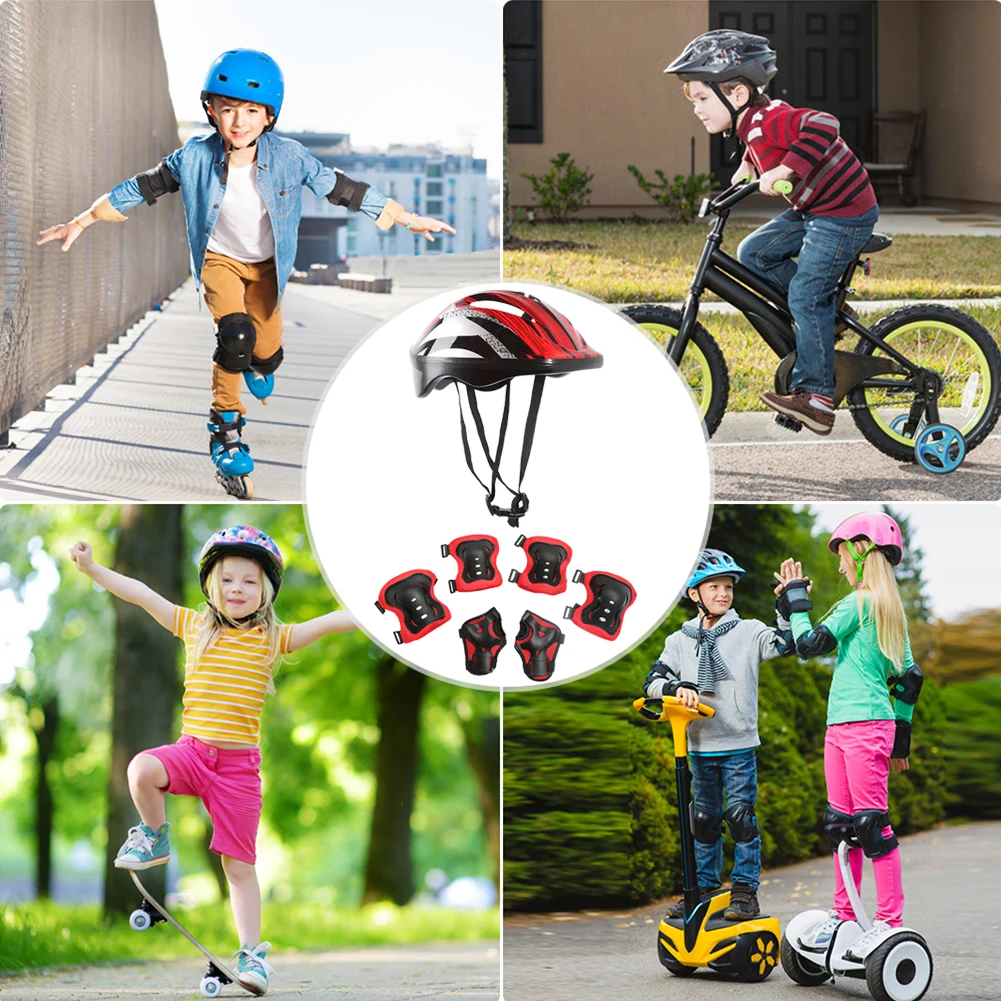 7Pcs Bicycle Sport Protective  - Cycling Gear Kids recension och pris