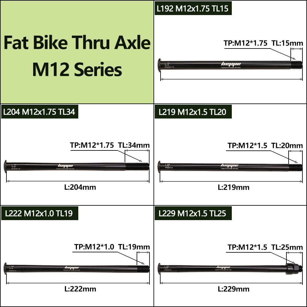 HEPPE Fatbike Thru Axle Fat-ti - Quick Release Skewer recension och pris